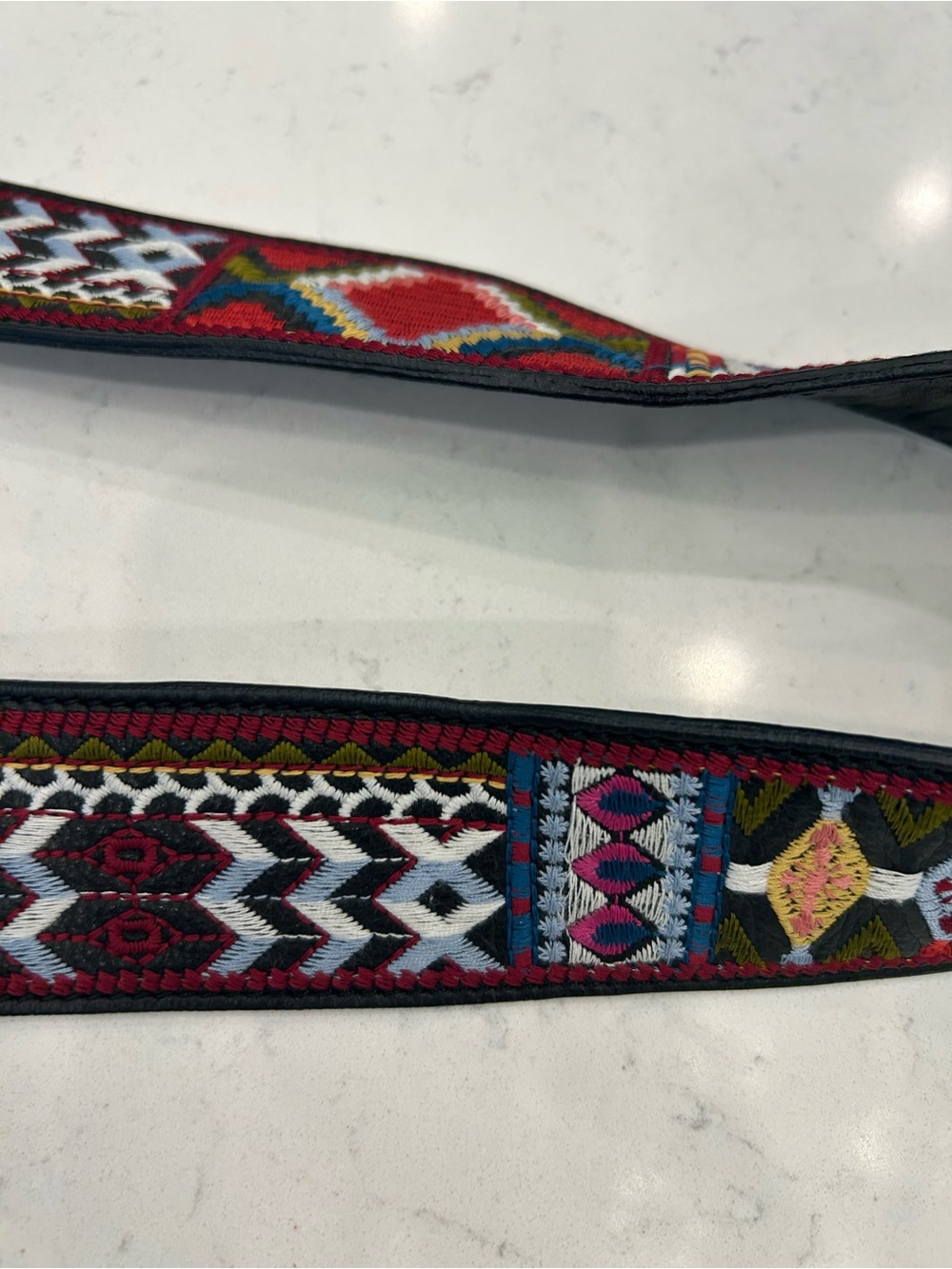 Johnny Was Black Crossbody with Multicolor Embroidered Strap - Picture 15 of 16
